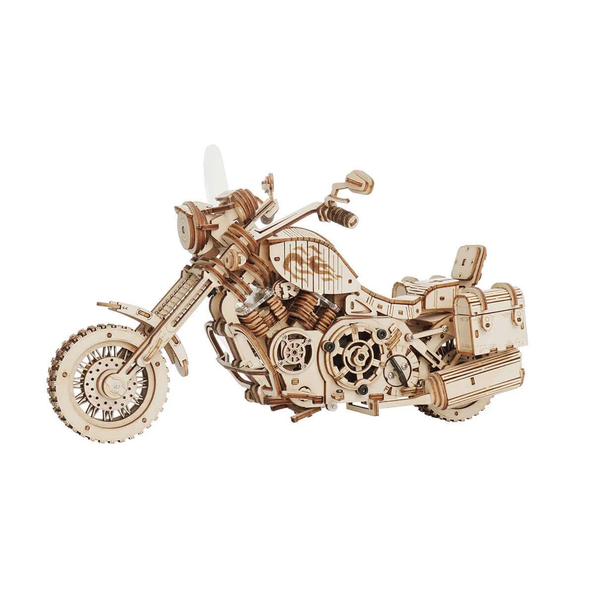 Cruiser Motorcycle 3D Wooden Puzzle - Toys Quiz