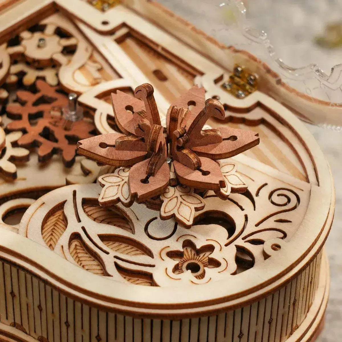 Magic Piano Mechanical Music Box 3D Wooden Puzzle-ROKR-Toys Quiz