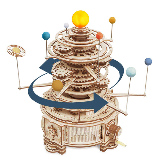 Mechanical Orrery 3D Wooden Puzzle