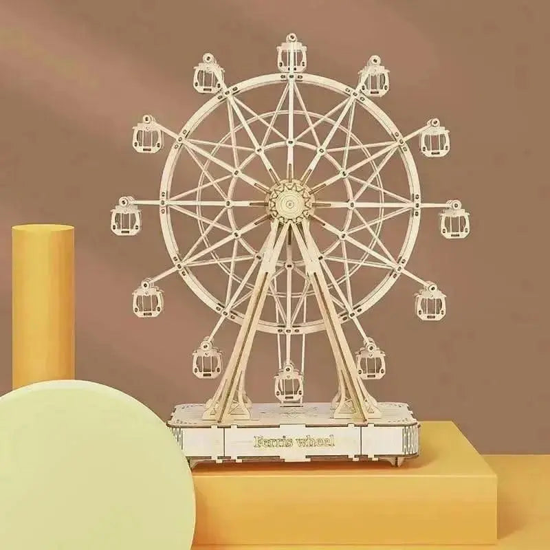 Ferris Wheel 3D Wooden Puzzle Music Box - Toys Quiz