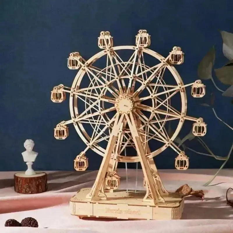 Ferris Wheel 3D Wooden Puzzle Music Box - Toys Quiz