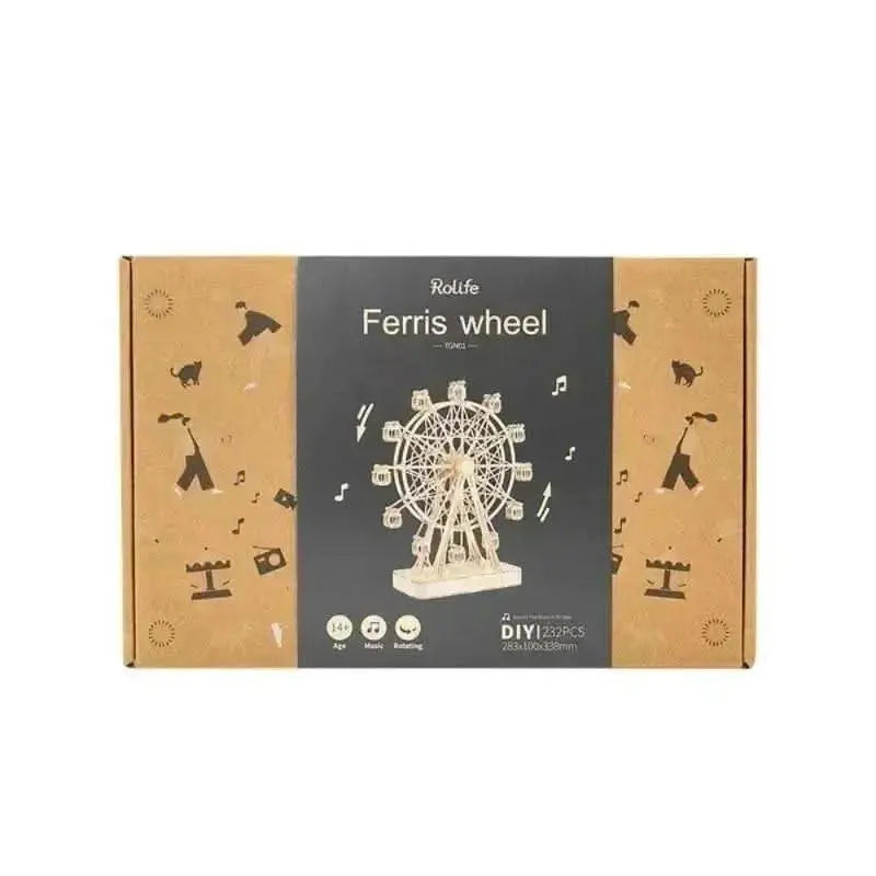 Ferris Wheel 3D Wooden Puzzle Music Box - Toys Quiz
