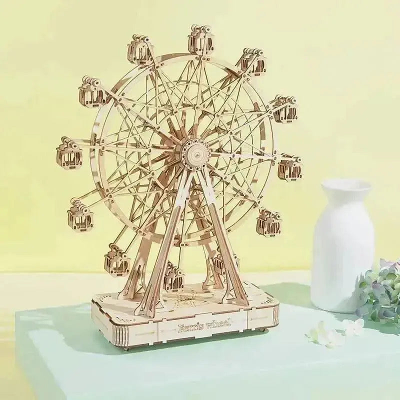 Ferris Wheel 3D Wooden Puzzle Music Box - Toys Quiz