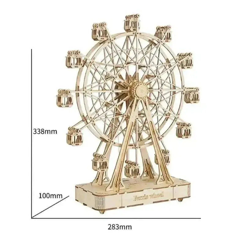 Ferris Wheel 3D Wooden Puzzle Music Box - Toys Quiz