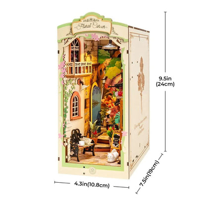 Floral Corner DIY Book Nook Shelf Insert Kit - Toys Quiz