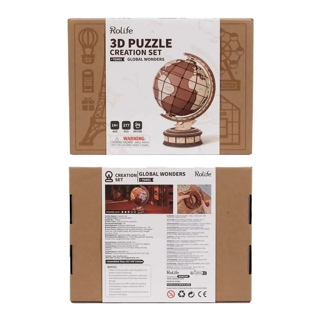 Global Wonders 3D Wooden Puzzle - Toys Quiz