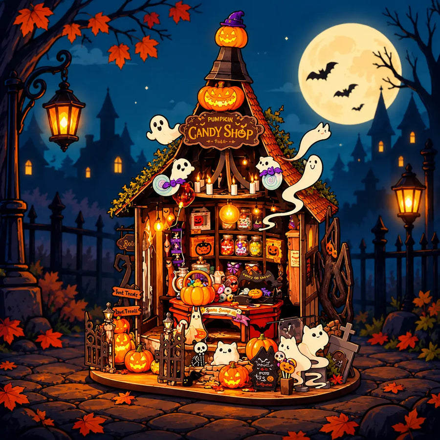 Halloween-Miniatur-Bausätze