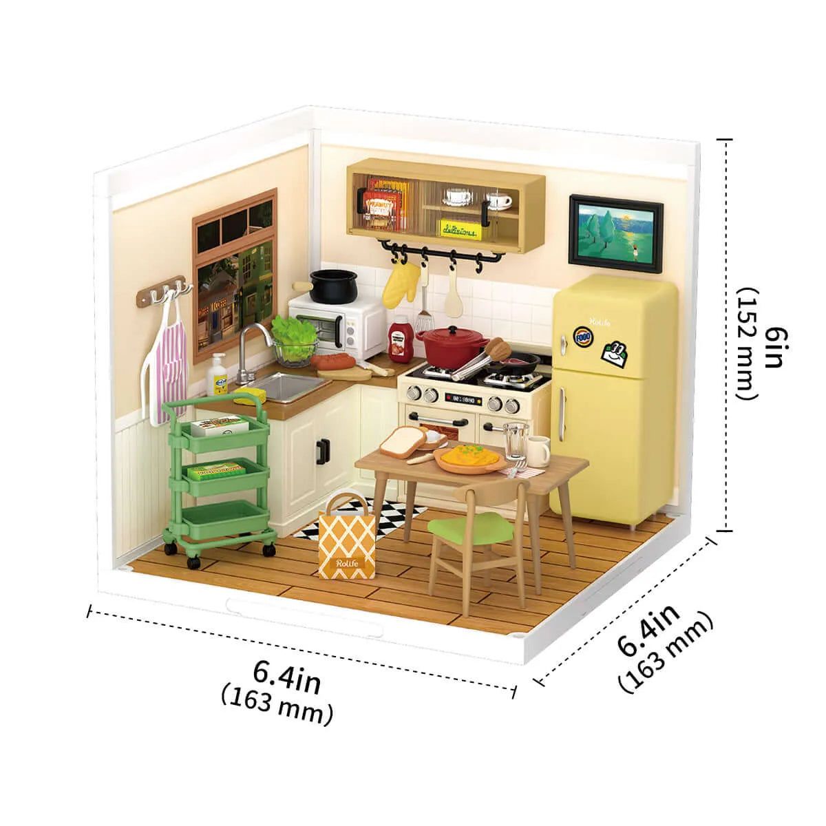 Happy Meals Kitchen DIY Plastic Miniature House - Toys Quiz