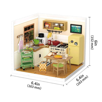 Happy Meals Kitchen DIY Plastic Miniature House - Toys Quiz