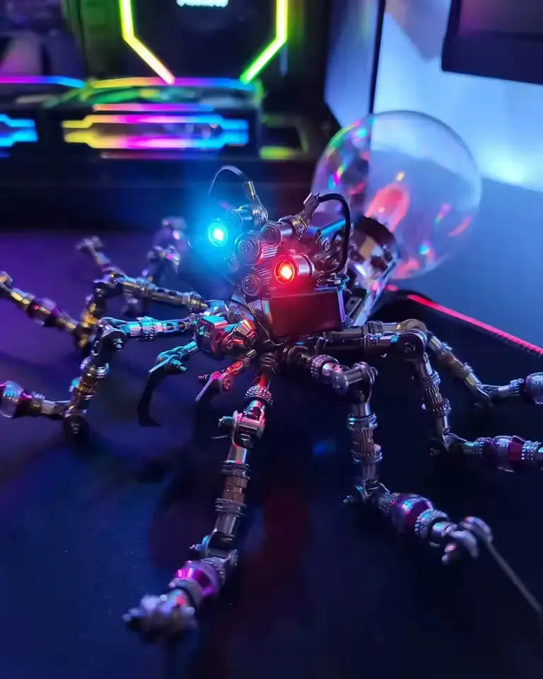 Cyberpunk Plasma Ball Spider 3D Metal Puzzle