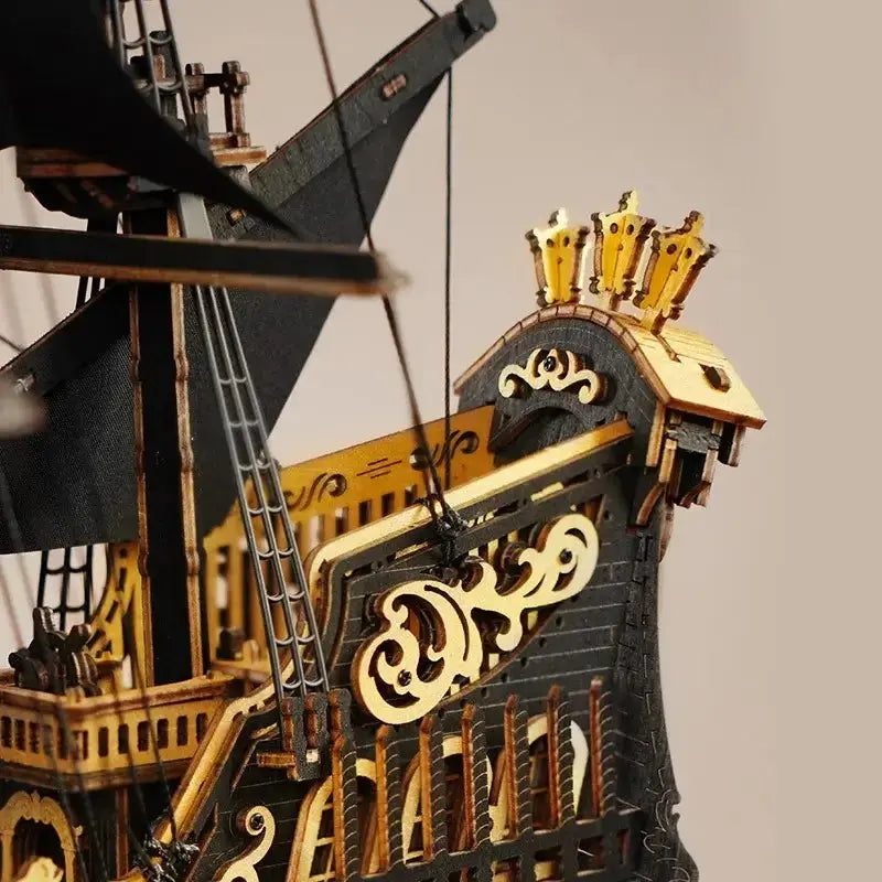 The Seahorse Barque 3D Wooden Puzzle - Toys Quiz