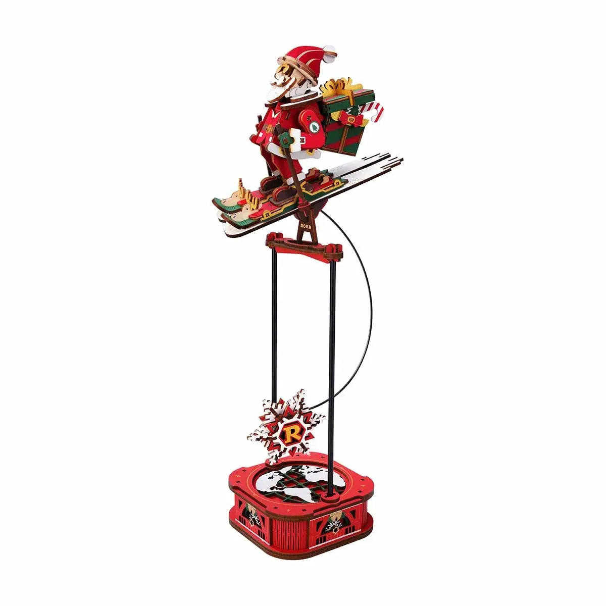 ROKR Santa on Skis Pendulum Balance Toy 3D Puzzle Toys Quiz