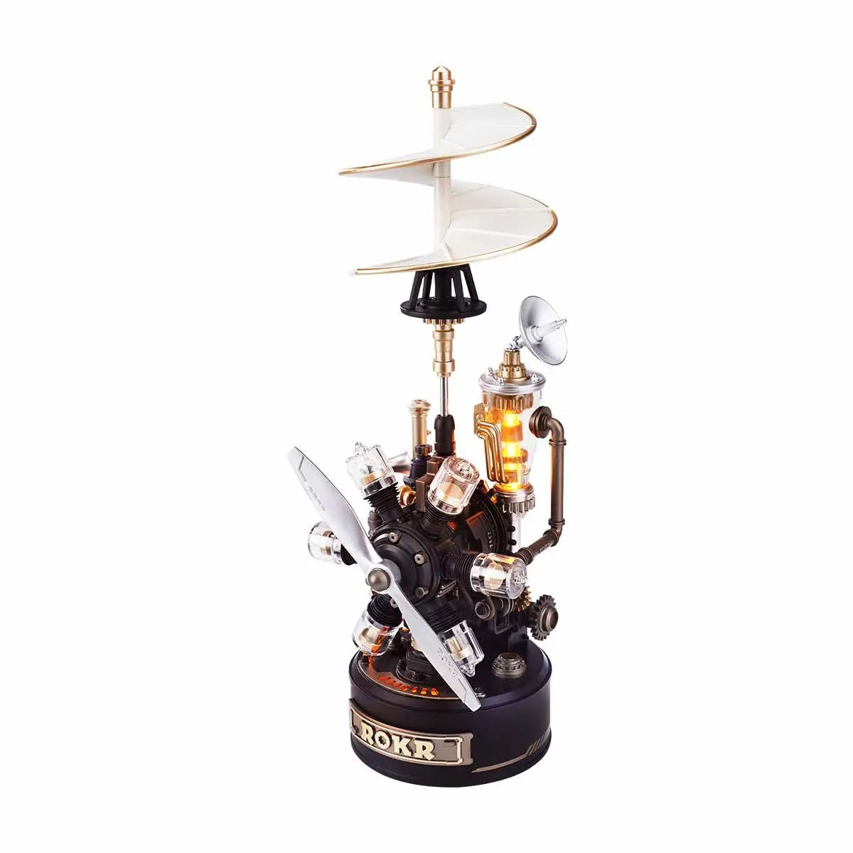 ROKR Leonardo da Vinci's Helicopter Mechanical 3D Puzzle Toys Quiz