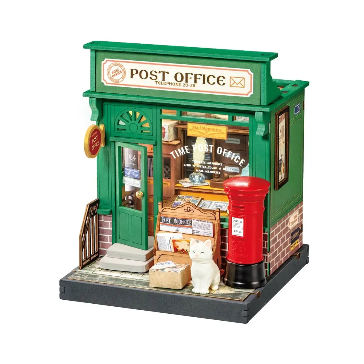 Rolife Century Post Office DIY Miniature House Toys Quiz