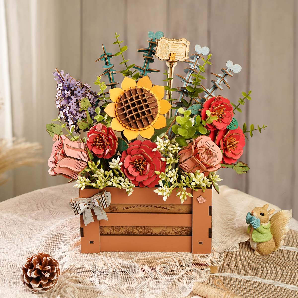 Rowood Wooden Bloom Box DIY 3D Puzzle