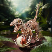 ROKR Velociraptor Mechanické 3D dřevěné puzzle Toys Quiz