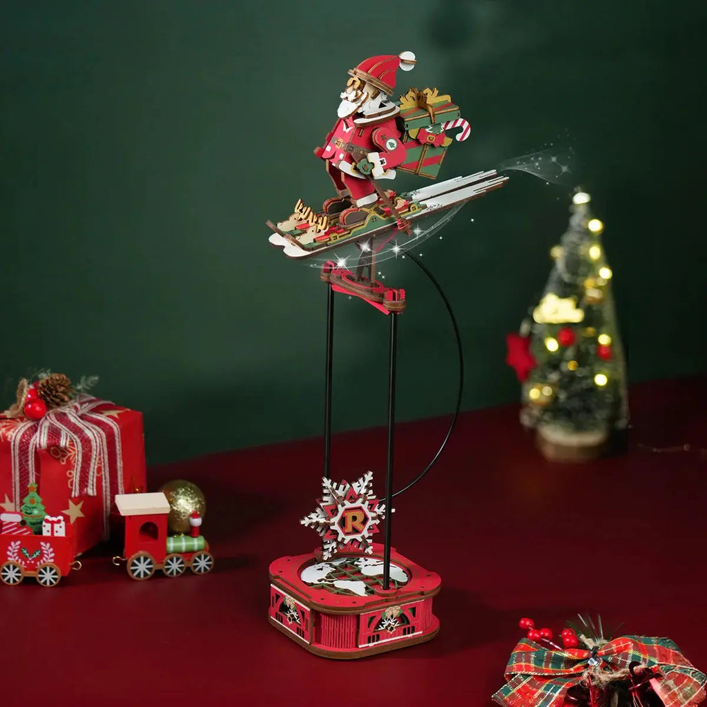ROKR Santa on Skis Pendulum Balance Toy 3D Puzzle Toys Quiz