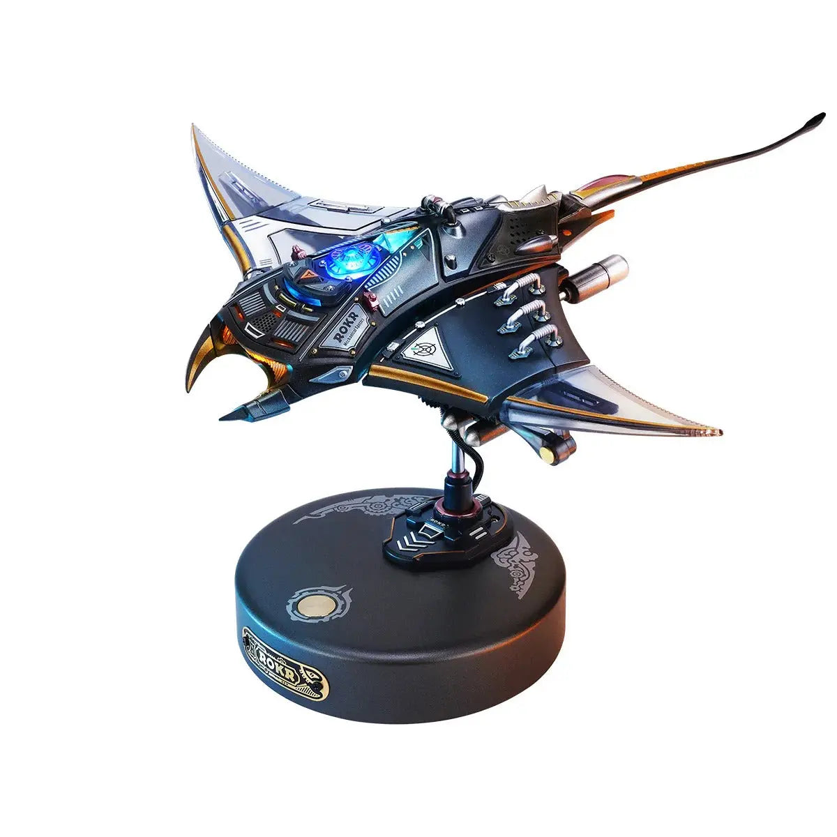 ROKR Manta Ray Mechanical 3D Puzzle Kit Toys Quiz