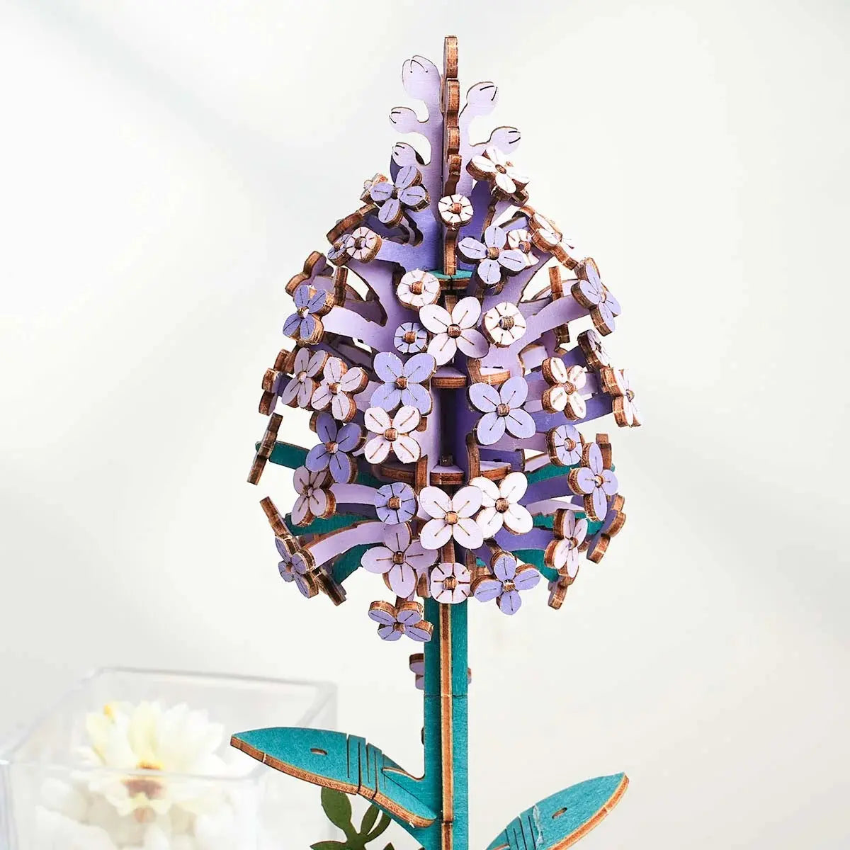 Rowood Lilac DIY Wooden Flower Toys Quiz
