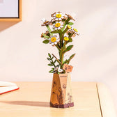 Rowod Heamomile DIY Dřevěná květina 3D puzzle Toys Quiz