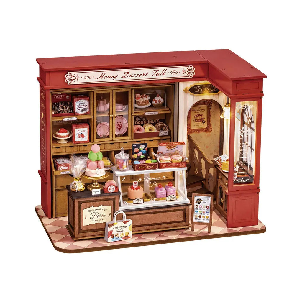 Rolife Honey Dessert Talk DIY Miniature House Toys Quiz
