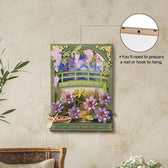 Rowod Glittering voda Lily Wall umění 3D dřevěné puzzle Toys Quiz