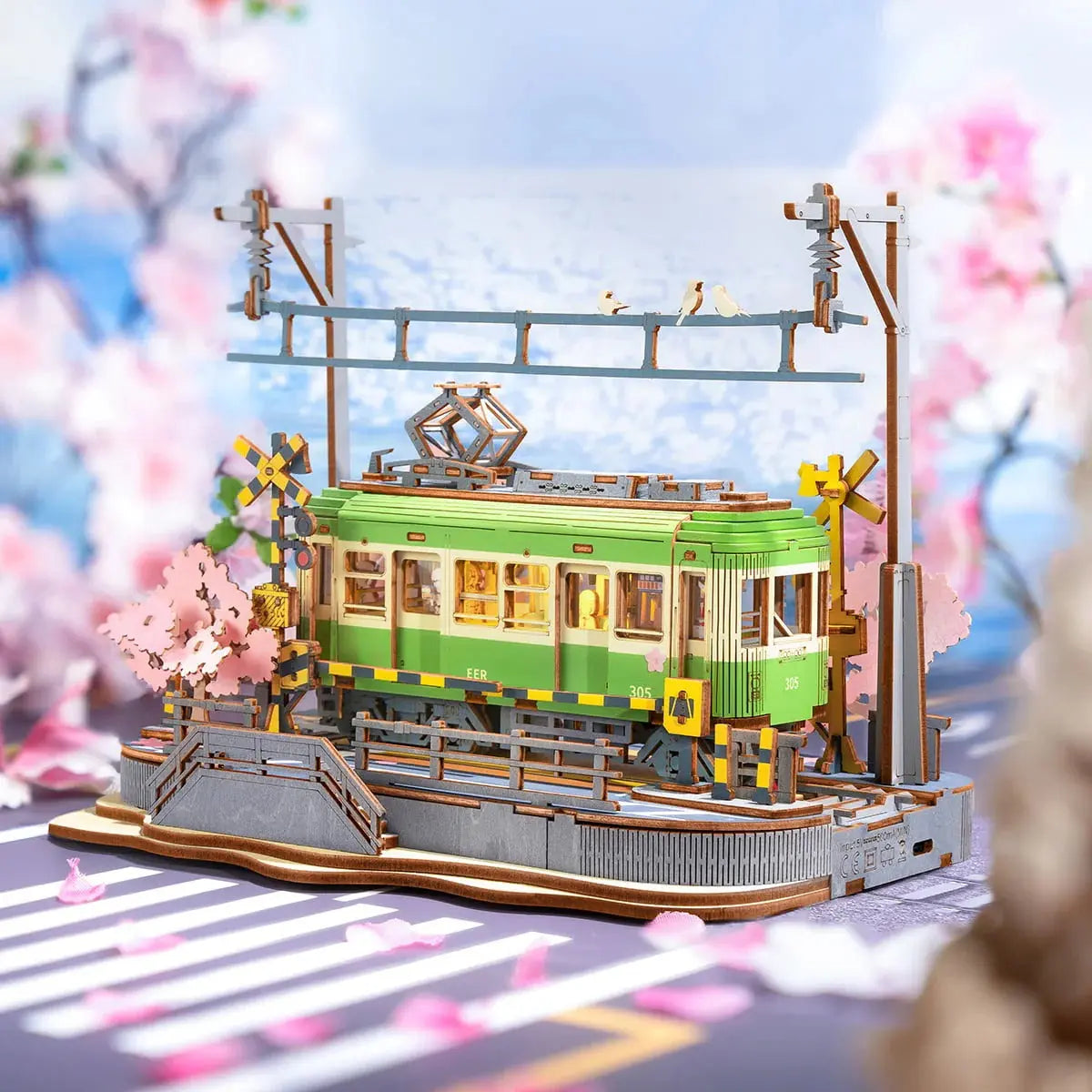 Rolife Sakura Journey 3D Wooden Puzzle Toys Quiz