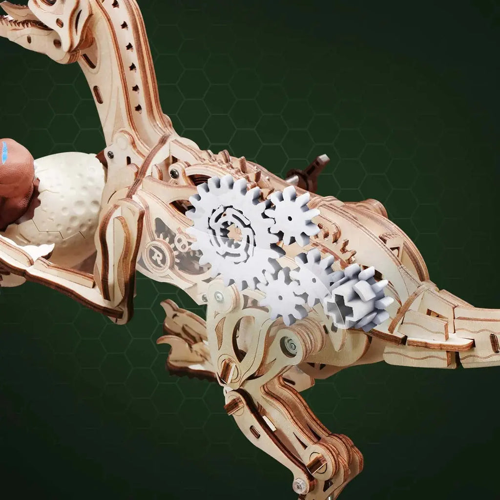 ROKR Velociraptor Mechanical 3D Wooden Puzzle Toys Quiz