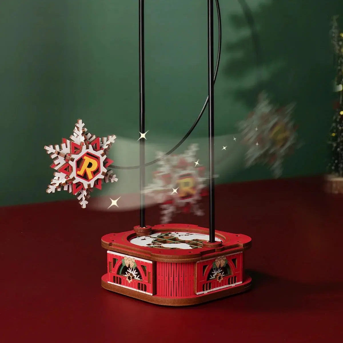 ROKR Santa on Skis Pendulum Balance Toy 3D Puzzle Toys Quiz
