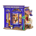 Rolife Leisure Time Tea Room DIY Miniature House Toys Quiz