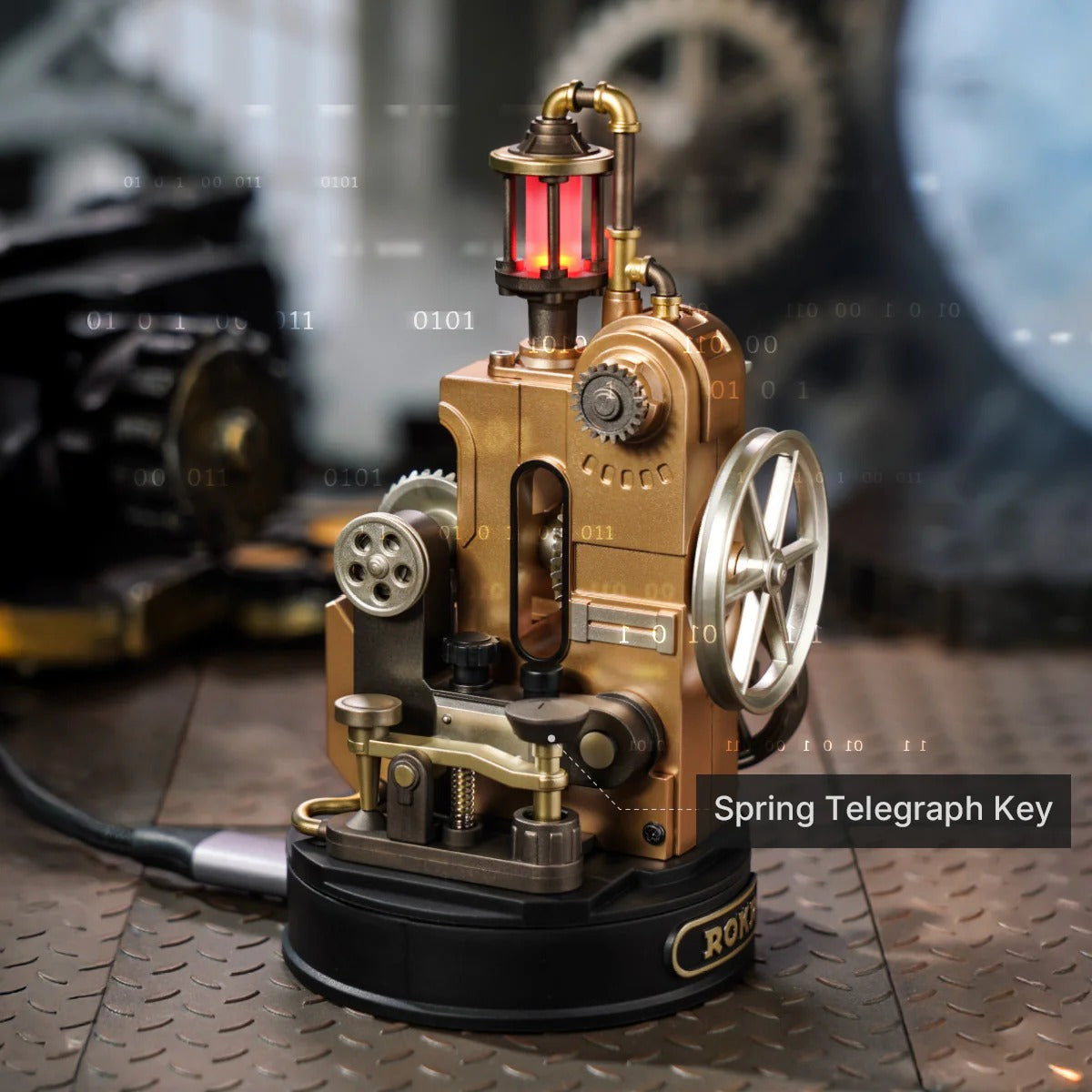 ROKR Morse Telegraph Mechanical 3D Puzzle