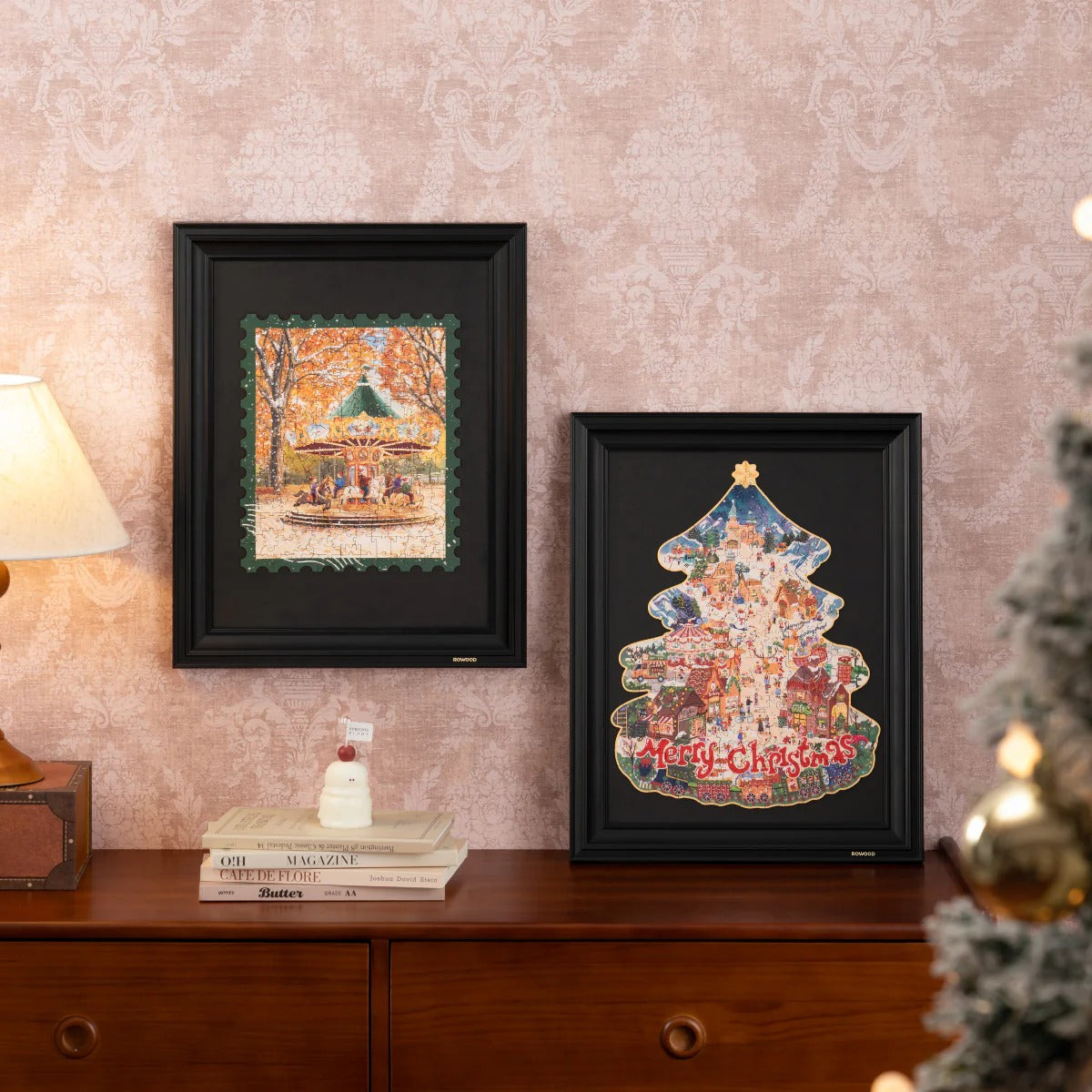 Rowood Christmas Town Wooden Jigsaw Puzzle