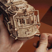 ROKR Classic City Tram 3D Wooden Puzzle -  Toys Quiz