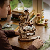 ROKR Mikroskop ST005 Pracovní 3D dřevěné puzzle Kit - Toys Quiz