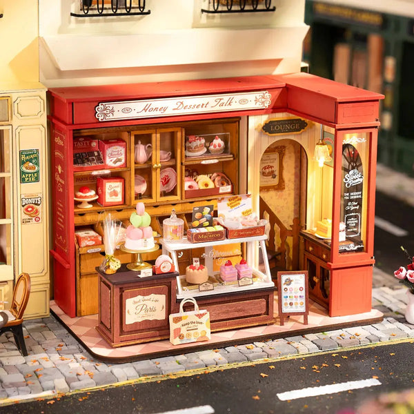 Rolife Honey Dessert Talk DIY Miniature House Toys Quiz