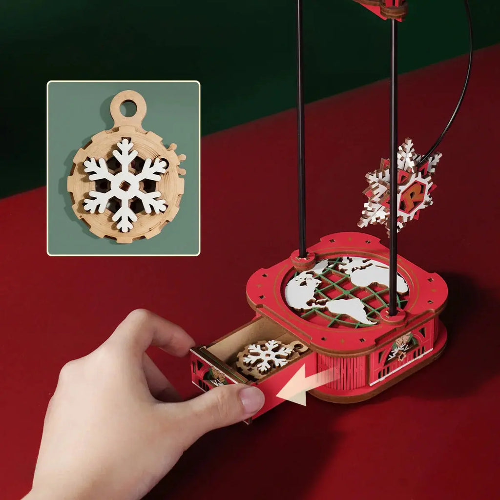 ROKR Santa on Skis Pendulum Balance Toy 3D Puzzle Toys Quiz