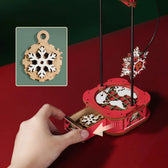 ROKR Santa na lyžích kyvadlo bilance hraček 3D puzzle Toys Quiz