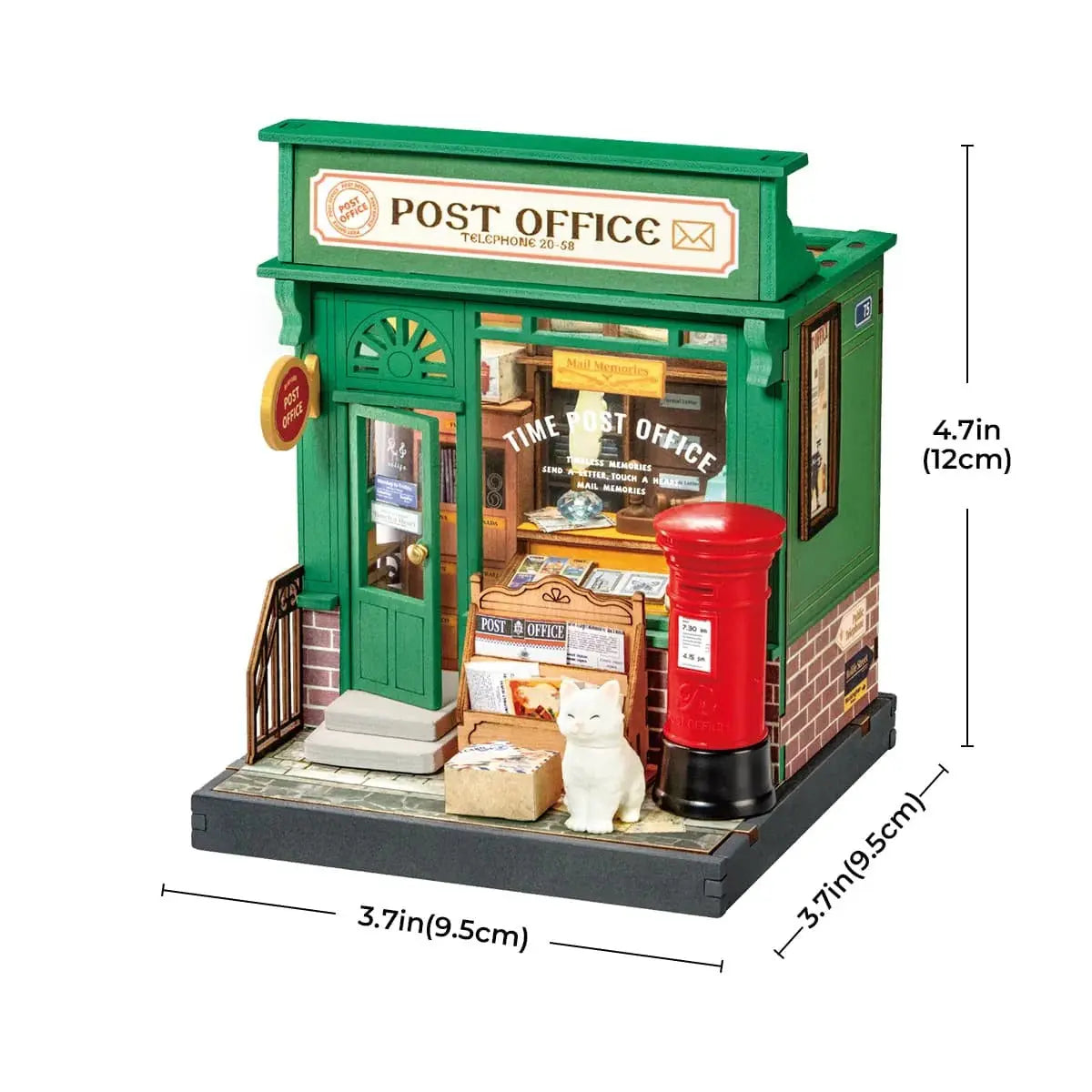 Rolife Century Post Office DIY Miniature House Toys Quiz