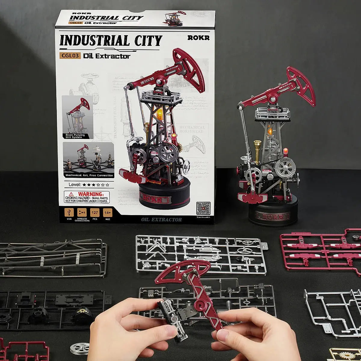 ROKR Oil Extractor Mechanical 3D Puzzle Toys Quiz
