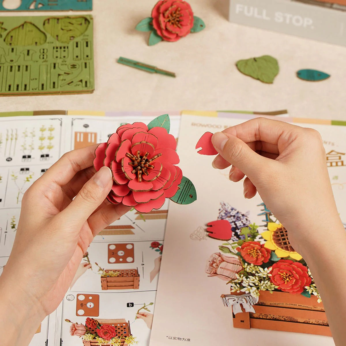 Rowood Wooden Bloom Box DIY 3D Puzzle