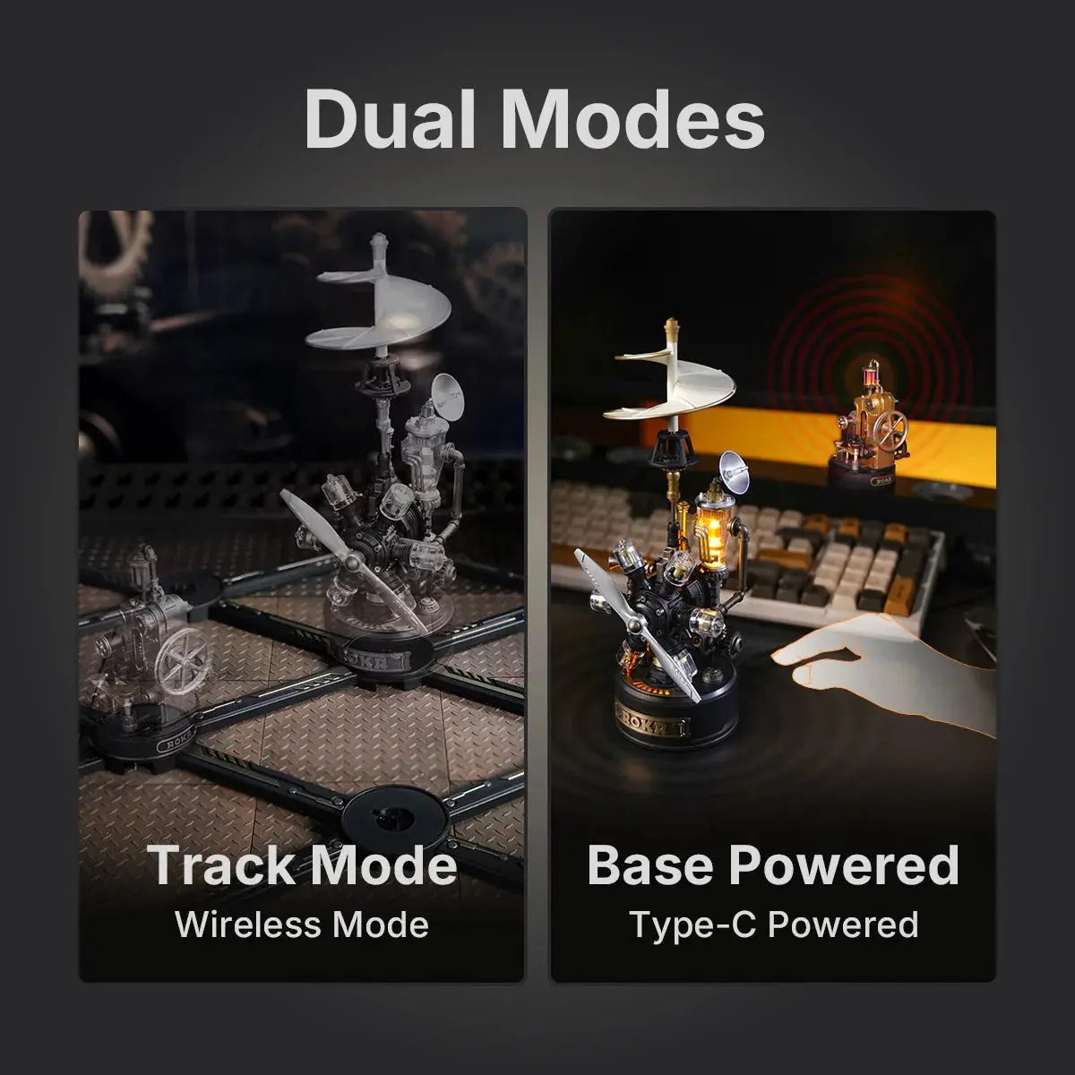 ROKR Morse Telegraph Mechanical 3D Puzzle Toys Quiz