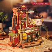 ROKR Christmas Dream Gift Factory Wooden Music Box Toys Quiz