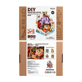 Rolife Sea Holiday Restaurace DIY Miniature House Toys Quiz