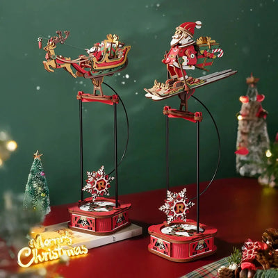 ROKR Santa on Skis Pendulum Balance Toy 3D Puzzle Toys Quiz