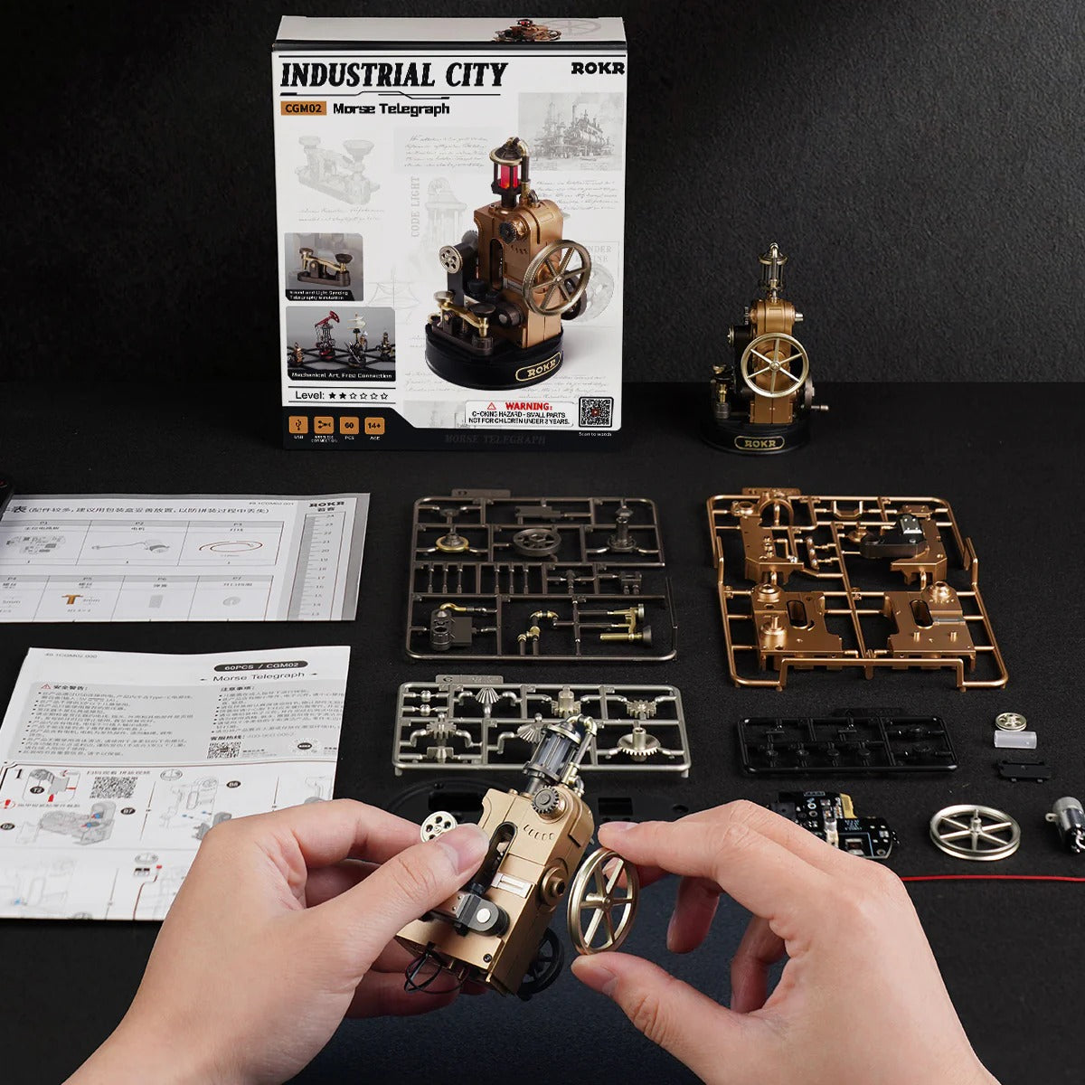 ROKR Morse Telegraph Mechanical 3D Puzzle