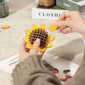 Rowood DIY Wooden Flower Bouquet 3D Wooden Puzzle Toys Quiz