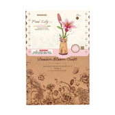 Rowood Pink Lily DIY Flower 3D Wooden Puzzle Toys Quiz