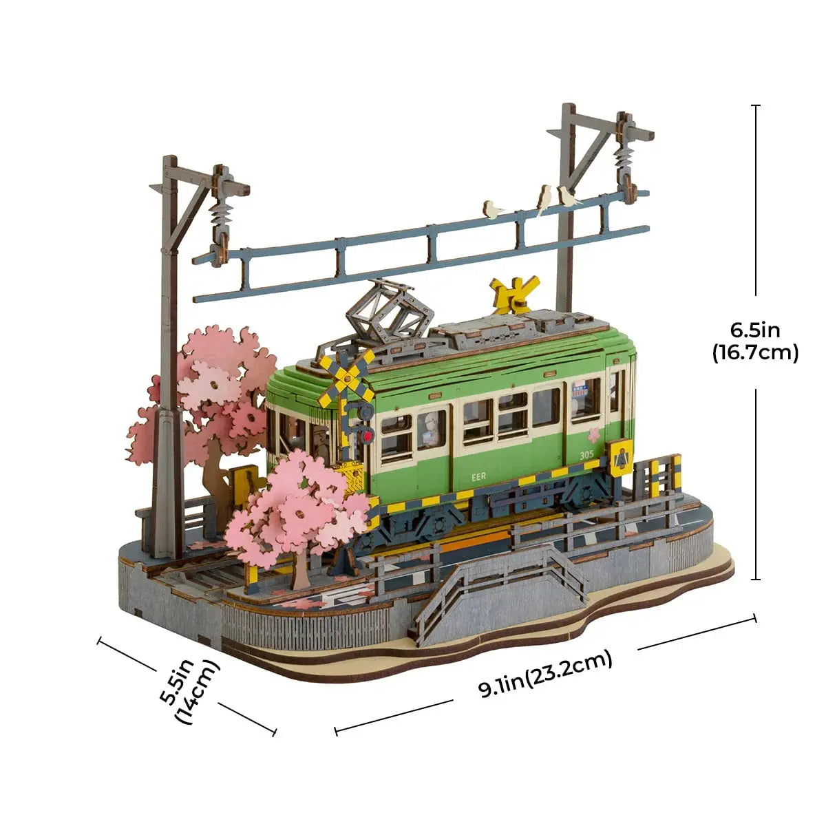 Rolife Sakura Journey 3D Wooden Puzzle Toys Quiz