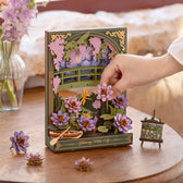 Rowod Glittering voda Lily Wall umění 3D dřevěné puzzle Toys Quiz
