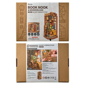 Rolife Silent Corner Study DIY Book Nook Shelf Insert Toys Quiz